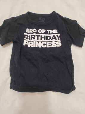 The Children's Place Black 'Bro of the Birthday Princess' Graphic Tee